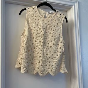 Zara crochet top